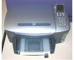 چاپگر دست دوم چهارکاره جوهرافشان(با جوهر آکبند) hp psc 2410