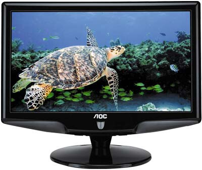 مانیتور ال سی دی واید دست دوم   “MONITOR AOC 931sn wide 18.5