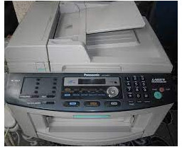 چاپگر دست دوم لیزری چهار کاره(با گوشی) panasonic kx-flb812