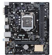 مادربرد دست دوم main board asus h110m-p/dvi