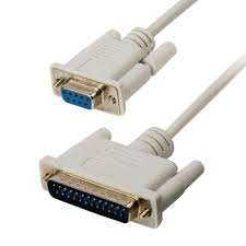 کابل سریال 9 به 25 پین  یک متر و نیم  جهت اتصال چاپگرهای بانکی مثل serial cable olivetti pr4sl/pr2 plus به کامپیوتر