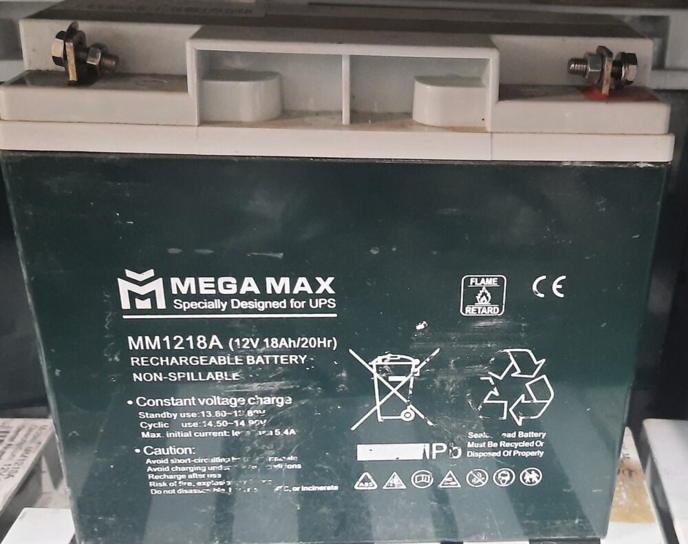 باطری دست دوم MEGA MAX 12V/18A